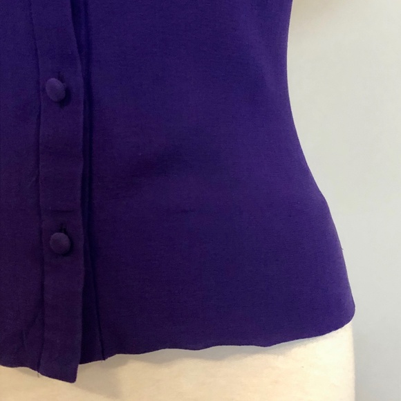 Royal Purple 'Bryan | Bryan Bradley' Silk Blouse - Picture 4 of 10